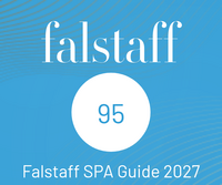 Logo Falstaff sur fond bleu - 95 points