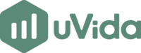 uVida Logo mit Balkendiagramm in grün